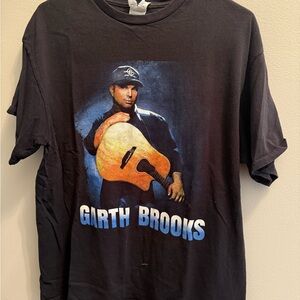 Garth Brooks Black Short Sleeve Band Tee Cotton Blend